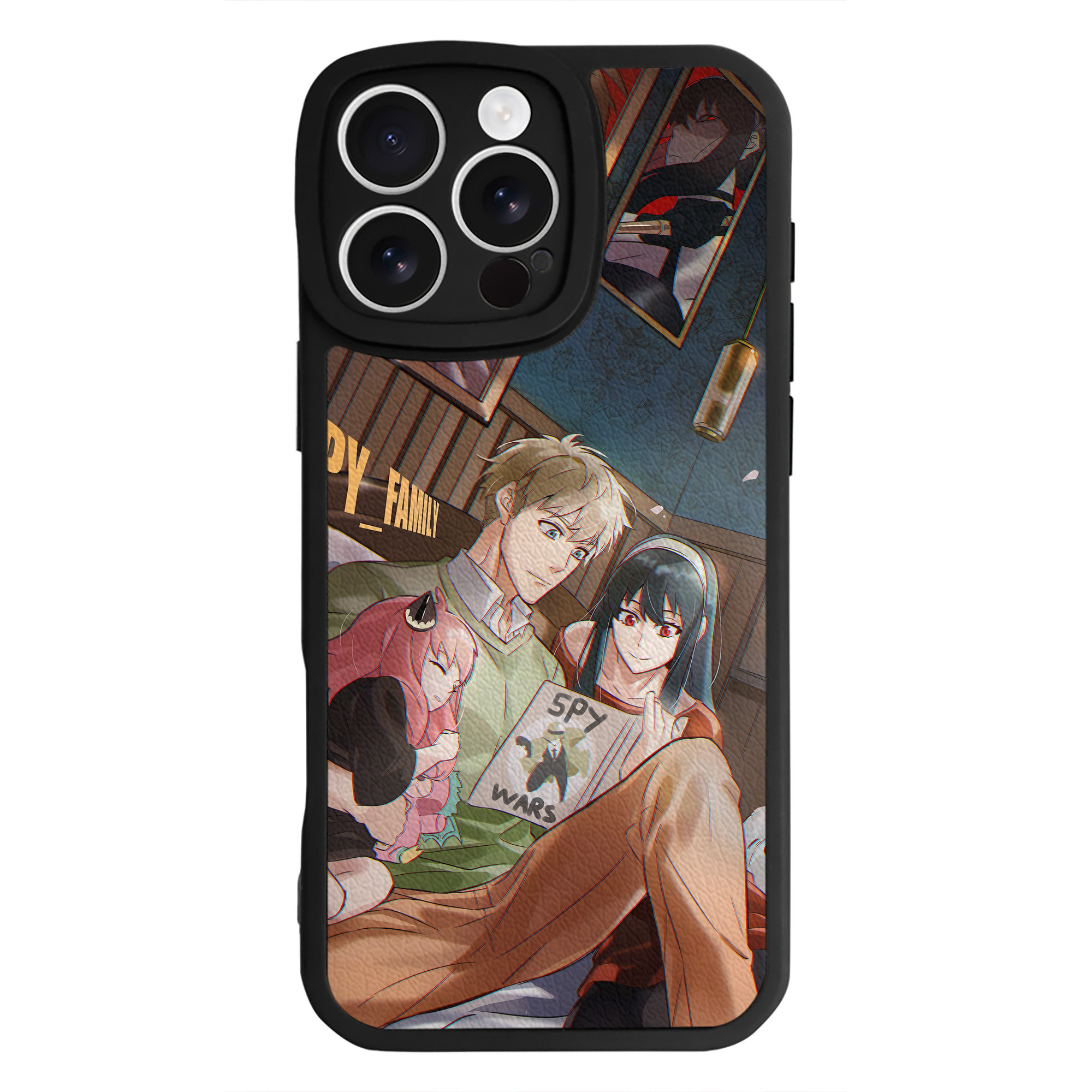 （画像用） SPY×FAMILY间谍家家酒 【iPhone 16シリーズ対応】シリコンスマホケース（レザー調） 材質：シリコン